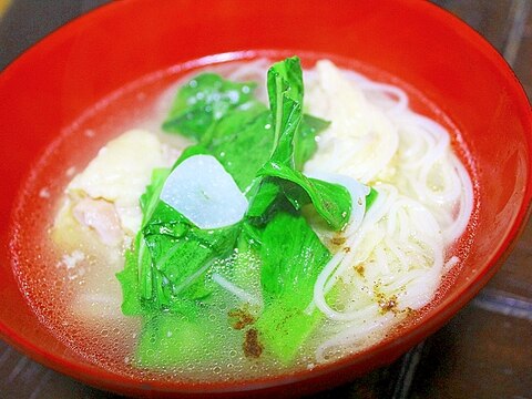 鶏にゅうめん